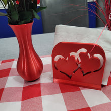 Load image into Gallery viewer, Double Heart Napkin Holder. Stylish and durable napkin holder. Pick your favorite color. Stunning and Eye Catching
