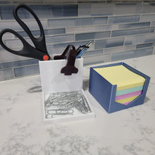 Load image into Gallery viewer, Desk Organizer with removeable box. Holds phone, pens, post-it notes, anything. Organize your desk space today.
