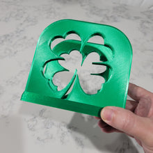 Load image into Gallery viewer, Stylish 4 Leaf Clover Napkin Holder . Appealing, elegant, useful and eye catching. Perfect for St. Patrick&#39;s Day
