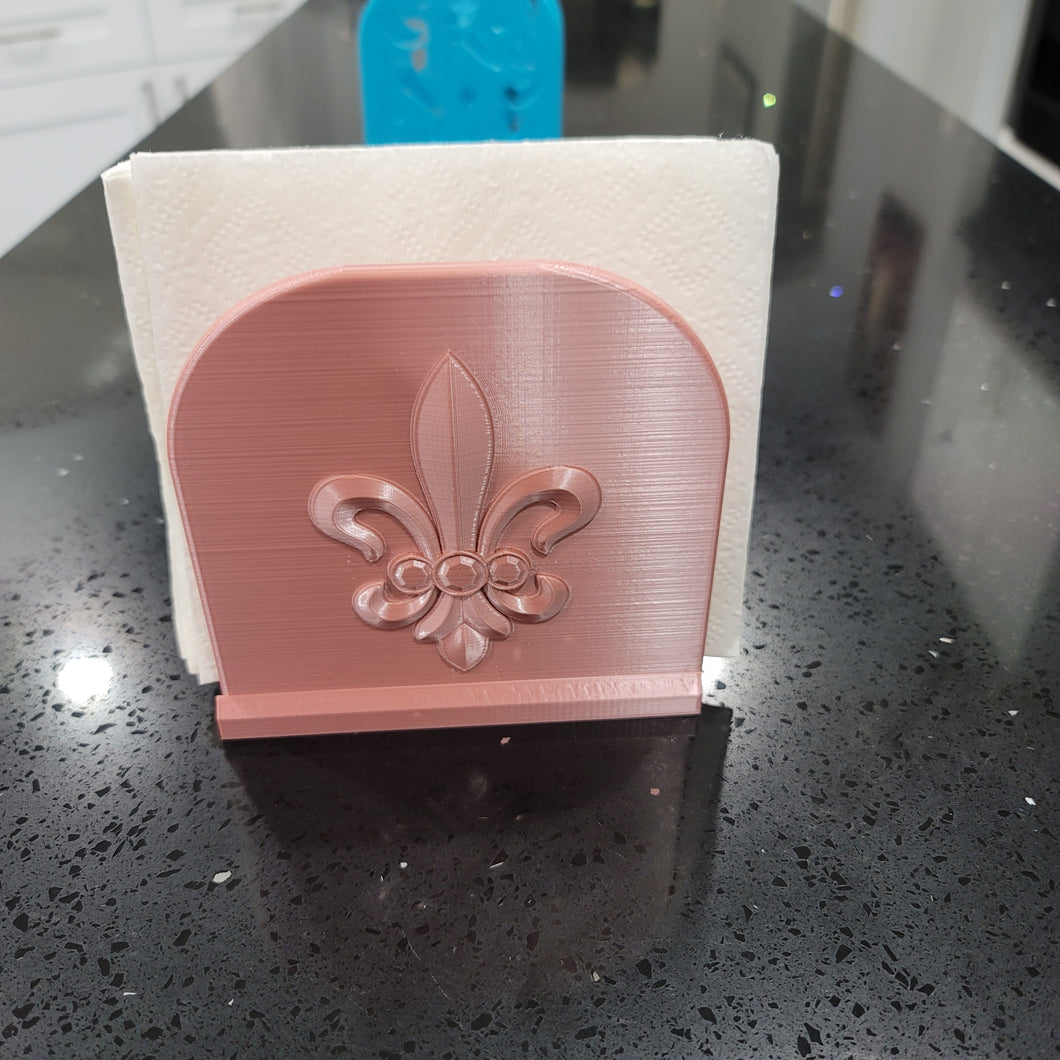 Fleur De Lis Napkin Holder | Kitchen | Patio | Deck | New Orleans | Decorative