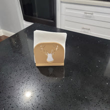 Load image into Gallery viewer, Deer Head Napkin Holder | 3D Printed | Antlers | Buck
