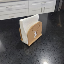 Load image into Gallery viewer, Deer Head Napkin Holder | 3D Printed | Antlers | Buck
