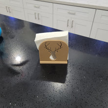 Load image into Gallery viewer, Deer Head Napkin Holder | 3D Printed | Antlers | Buck
