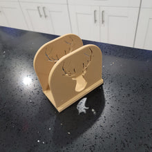 Load image into Gallery viewer, Deer Head Napkin Holder | 3D Printed | Antlers | Buck
