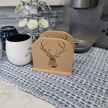 Load image into Gallery viewer, Deer Head Napkin Holder | 3D Printed | Antlers | Buck
